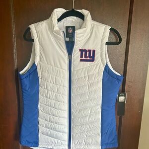 Women's NFL Team Puffer Vest - White and Blue